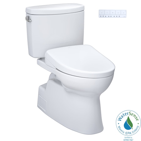 Toto Vespin II 1.28 GPF Two Piece Elongated Toilet MW4744736CEFGA#01